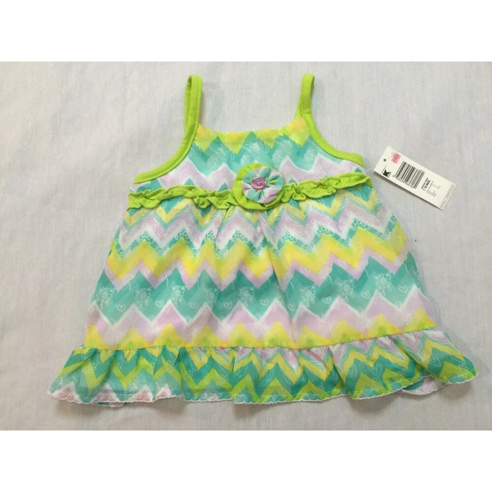 🌎🌎🌎 NWT WONDER KIDS GIRLS SWIM TOP SIZE 18 MONTHS 🌎🌎🌎